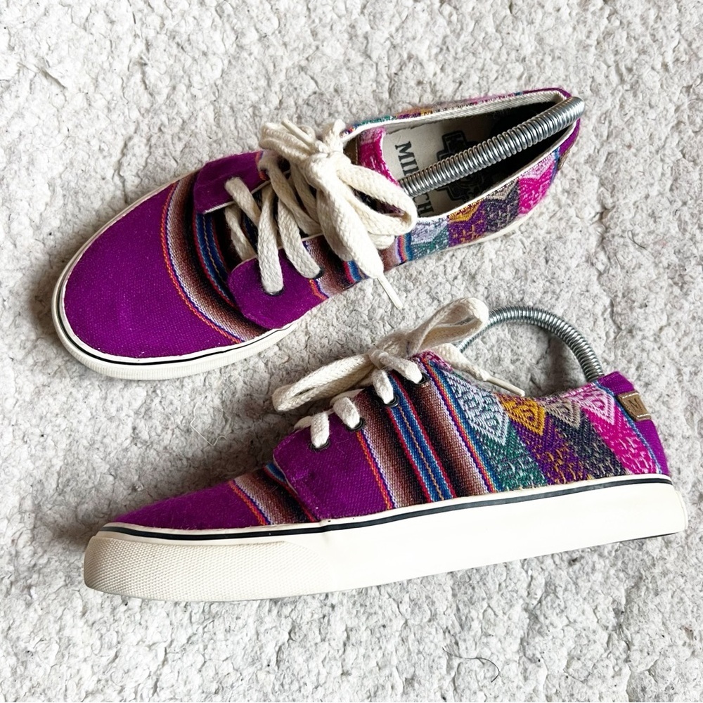 Mipacha Clasico Bajo Sneakers Size 7.5 Gato Peruvian Textile Boho Sustainable